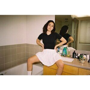 💕AMERICAN APPAREL💕 Tennis Skirt ~ White Large L NWOT